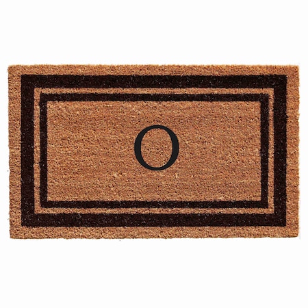 Monogram Door Mat, Natural, Black, 36 in W x 72 in L